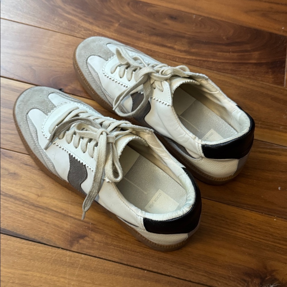 Dolce Vita Notice Sneaker - White/Grey Leather - Picture 9 of 9